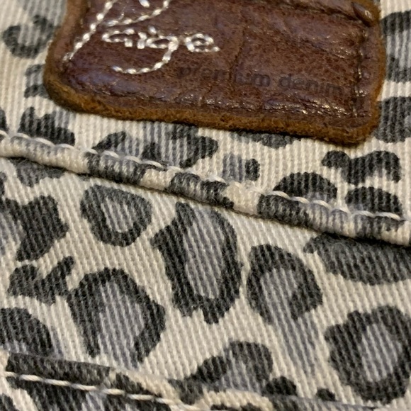 PAIGE Snow leopard Peg Skinny Jeans size 28 - Picture 5 of 9